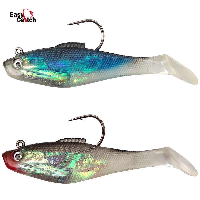 Fishing Hook Size - 6 قطع/كيس طعوم صيد مع خطافات