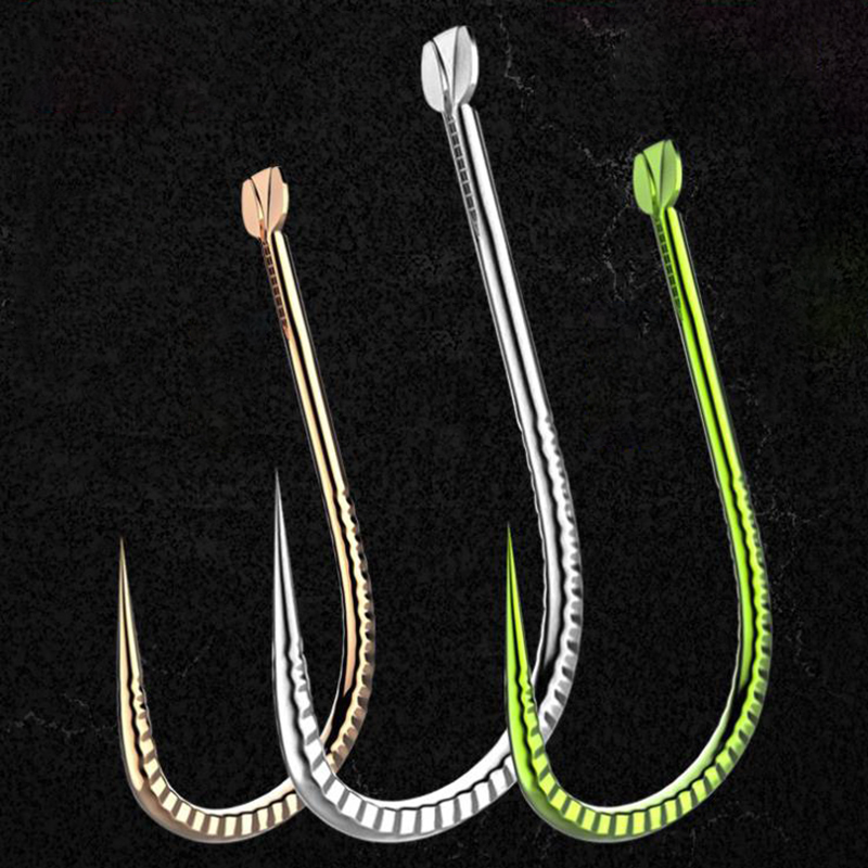 Fishing Hook Barbless - DYGYGYFZ 50 قطعة/المجموعة الصيد هوك الجذع
