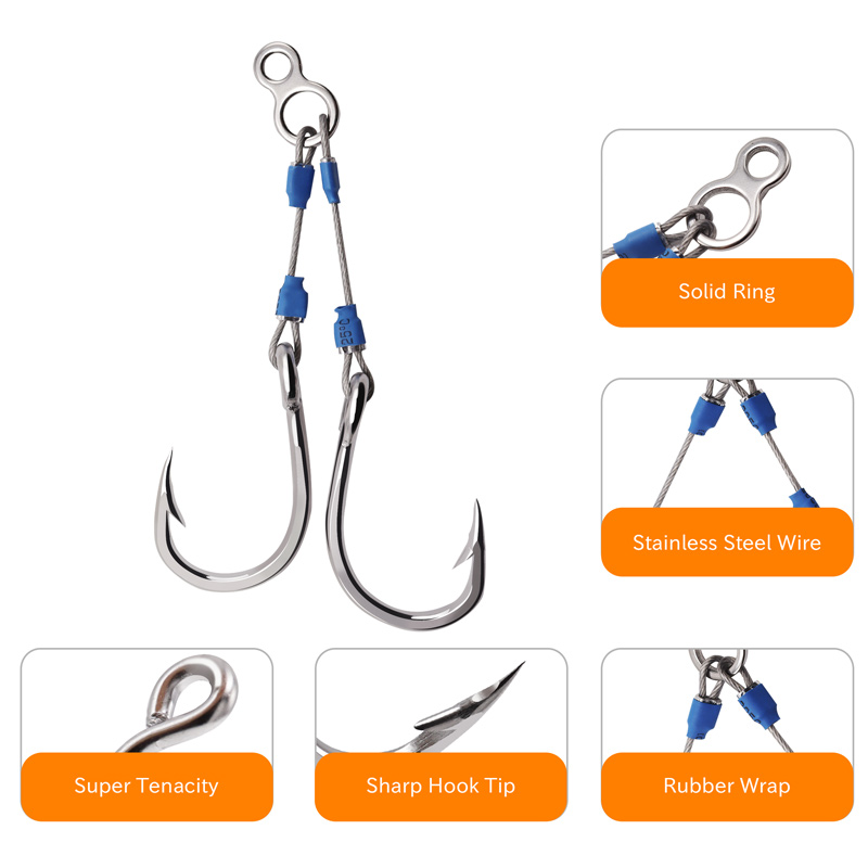 خطاف صيد ZYZHE من الفولاذ عالي - مراجعة Fishing Hook Barbless وسعره