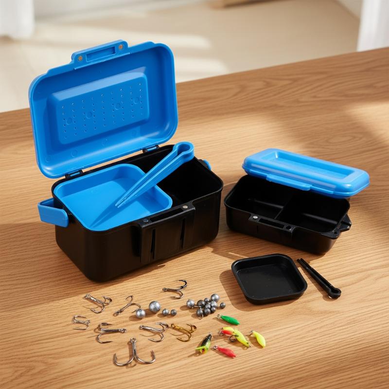صندوق معدات صيد محمول للخصر، ح - مراجعة Fishing Hook Box وسعره