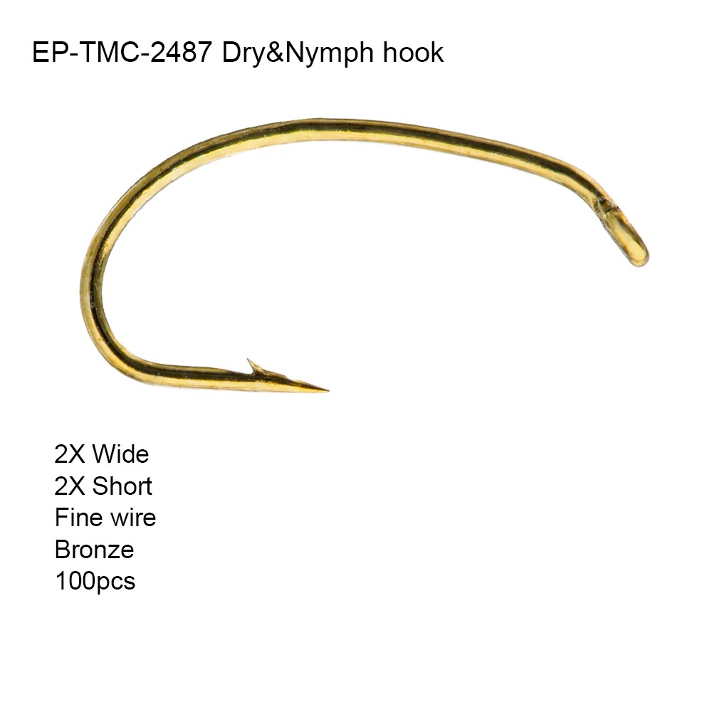 خطاف صيد ذبابي من نوع EP-TMC24 - مراجعة Fishing Hook Barbless وسعره