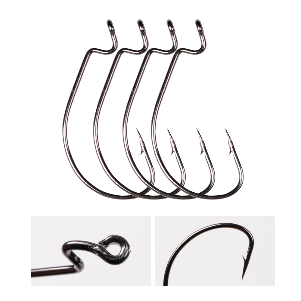 LUSHAZER 10 قطعة/الوحدة الكربو - مراجعة Fishing Hook Barbless وسعره