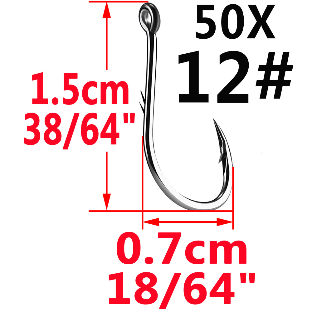 50 قطعة Iseama دائرة الكارب ال - مراجعة Fishing Hook Assortment وسعره