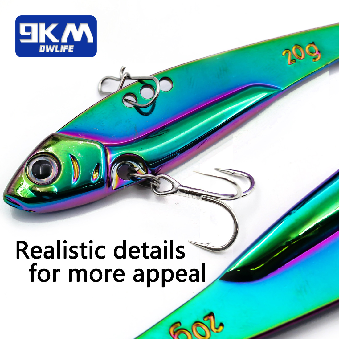 9 كجم 1 قطعة شفرة معدنية الصيد - مراجعة Fishing Hook Treble وسعره